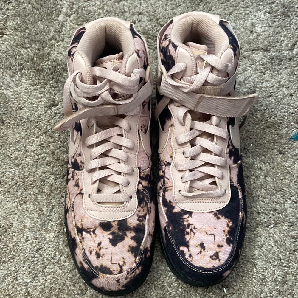 Nike acid wash print AF1 high top